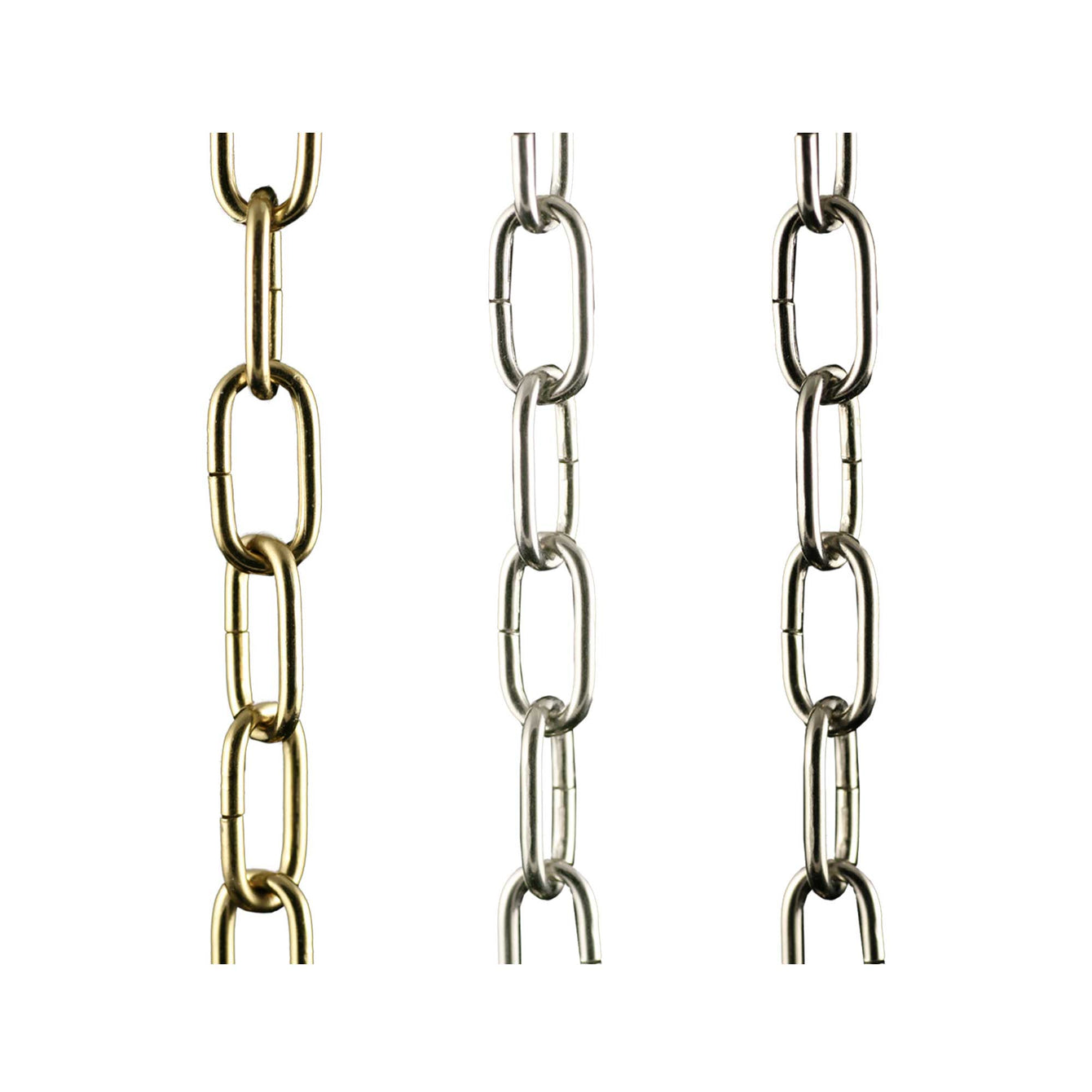 ElekTek Open Link Chain For Chandelier and Lighting Small 20mm x 10mm 2m Pack - Buy It Better Brass