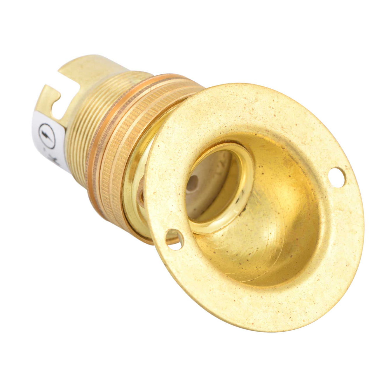 ElekTek Lamp Holder Angle Batten Bayonet Cap BC B22 With Shade Ring Brass - Buy It Better Bronze