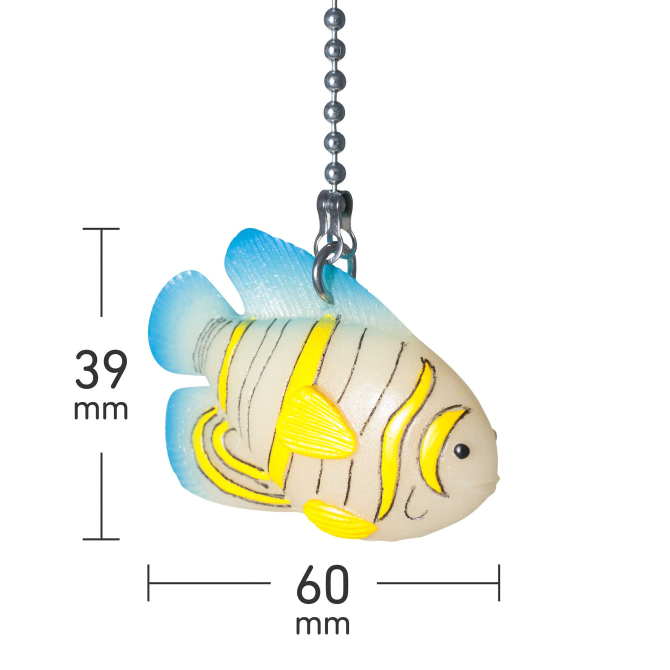 ElekTek Light Pull Chain Tropical Fish Design Glow in the Dark With 80cm Matching Chain - Buy It Better