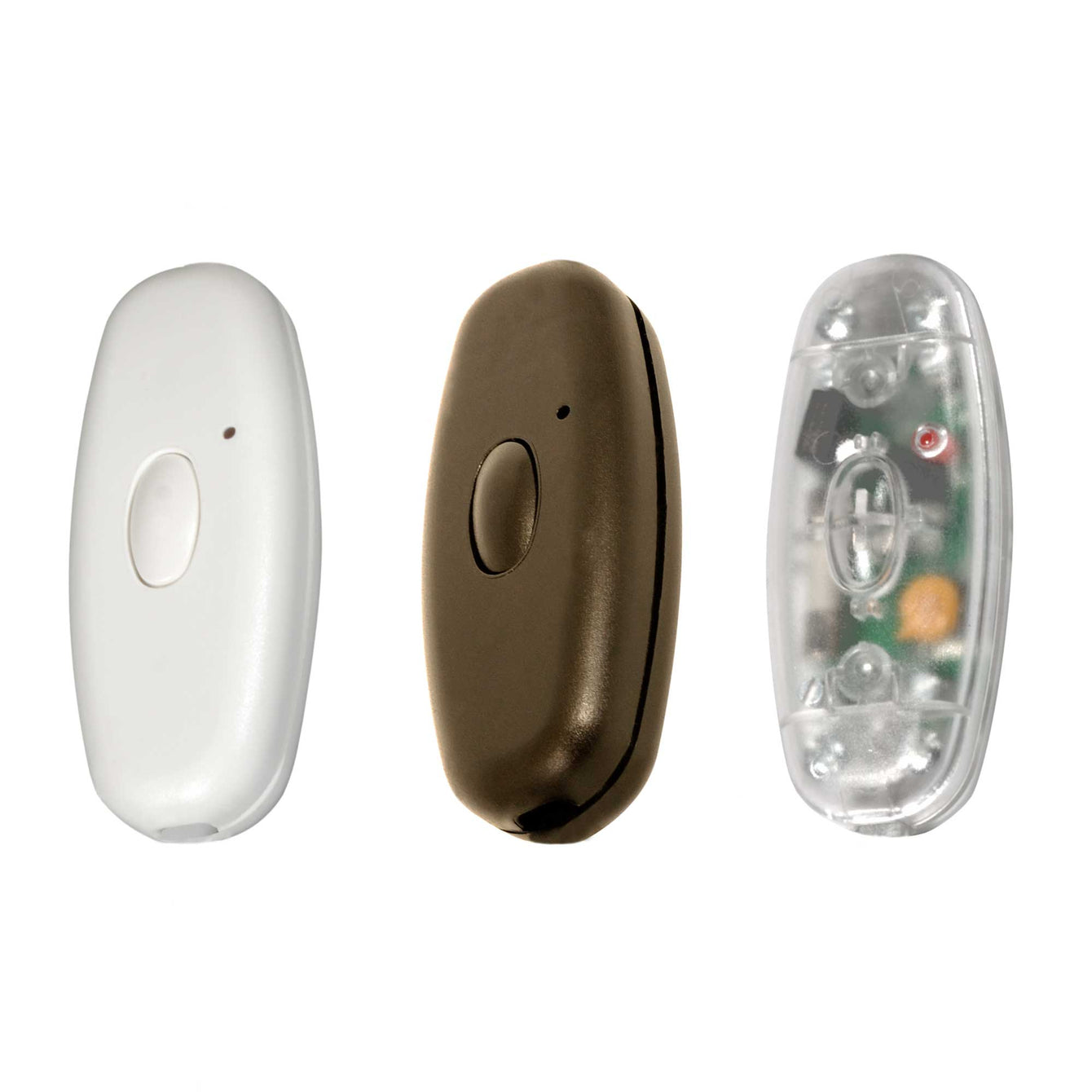 ElekTek Push Button Dimmer Torpedo Switch Low Range Electronic 10-150w 2 Core Flex Only Colours Transparent