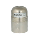 ElekTek ES Edison Screw E27 Economy Lamp Bulb Holder With Cord Grip Plain Skirt Brass and Nickel Plated Steel - Buy It Better