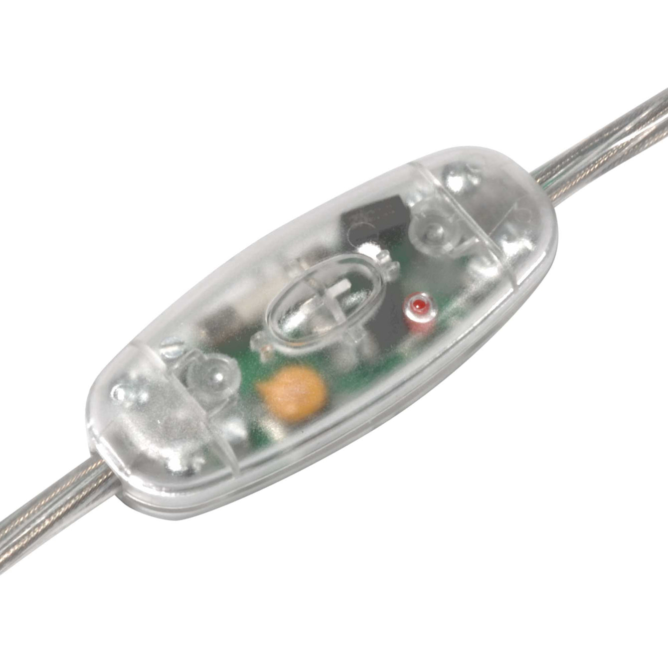 ElekTek Push Button Dimmer Torpedo Switch Low Range Electronic 10-150w 2 Core Flex Only Colours White
