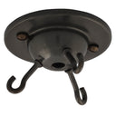 ElekTek 3 Hook Ceiling Rose Plate Suspended Light Fittings Inverted Shades and Chandeliers Traditional Metallic Finishes - Buy It Better