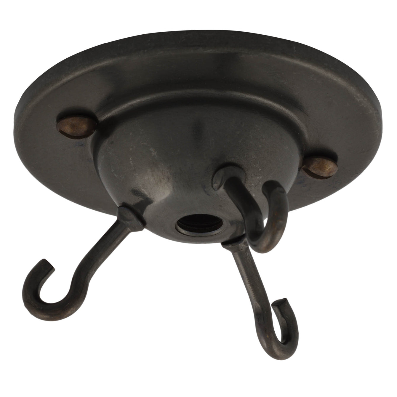 ElekTek 3 Hook Ceiling Rose Plate Suspended Light Fittings Inverted Shades and Chandeliers Traditional Metallic Finishes - Buy It Better