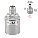 ElekTek ES Edison Screw E27 Cord Grip Pendant Lamp Holder Plain Skirt Brass - Buy It Better