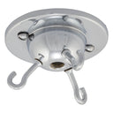 ElekTek 3 Hook Ceiling Rose Plate Suspended Light Fittings Inverted Shades and Chandeliers Traditional Metallic Finishes - Buy It Better