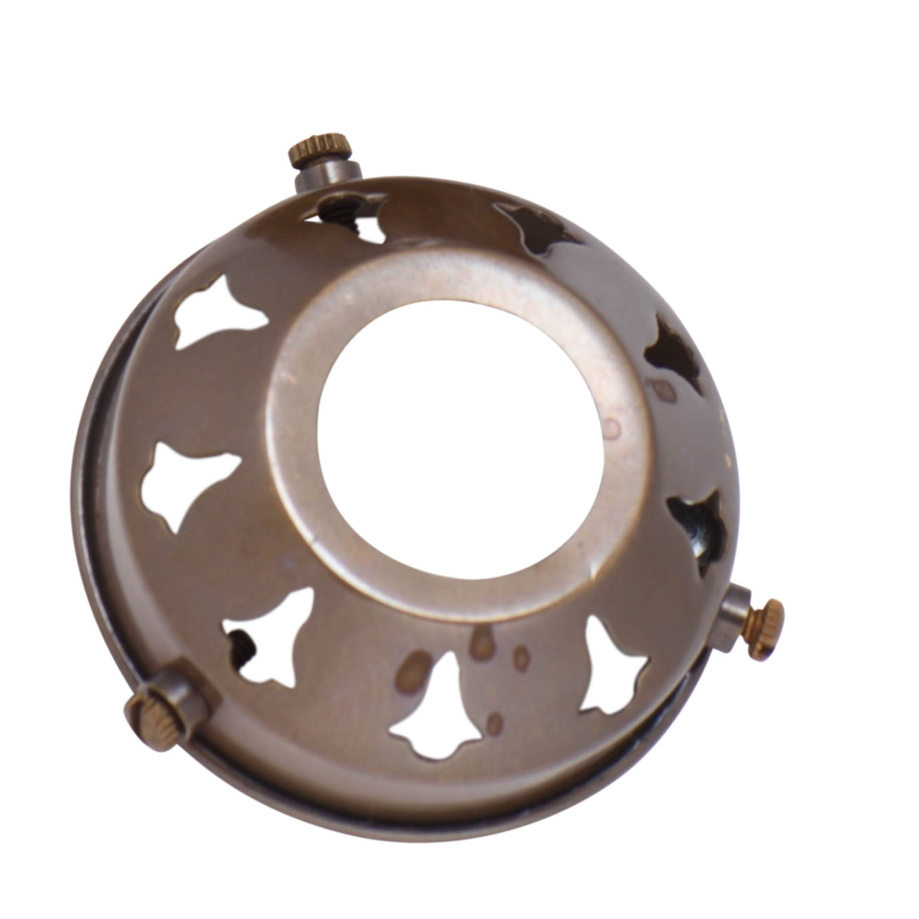 ElekTek Glass Lamp Shade Gallery Fitting for B22 Shade Ring 3 Sizes Brass - Buy It Better