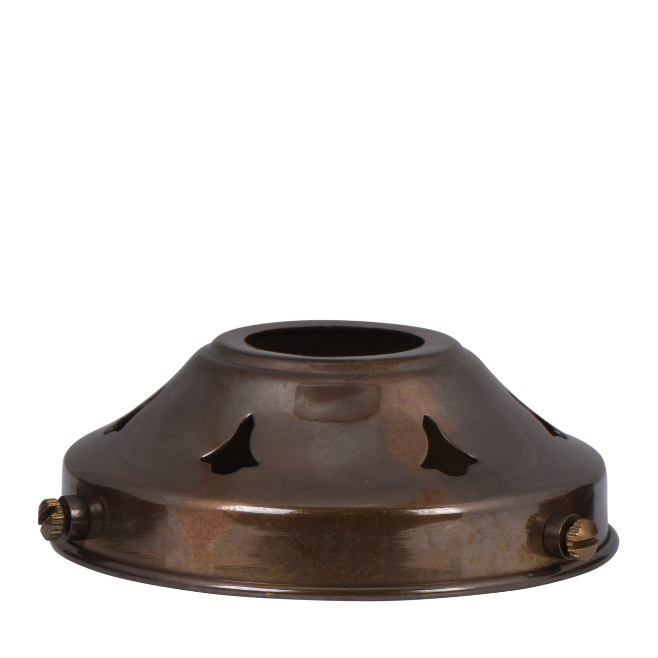 ElekTek Glass Lamp Shade Gallery Fitting for B22 Shade Ring 3 Sizes Brass - Buy It Better