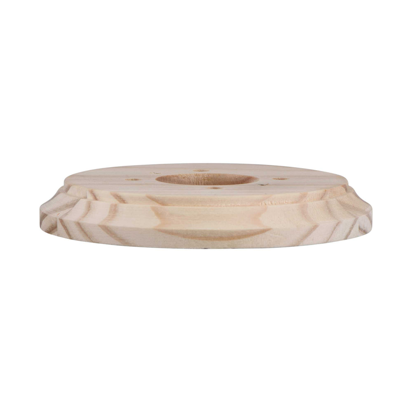 ElekTek Ceiling Wall Plinth Rose Pattress Natural Pine for Decorative Mounting of Lighting - Buy It Better