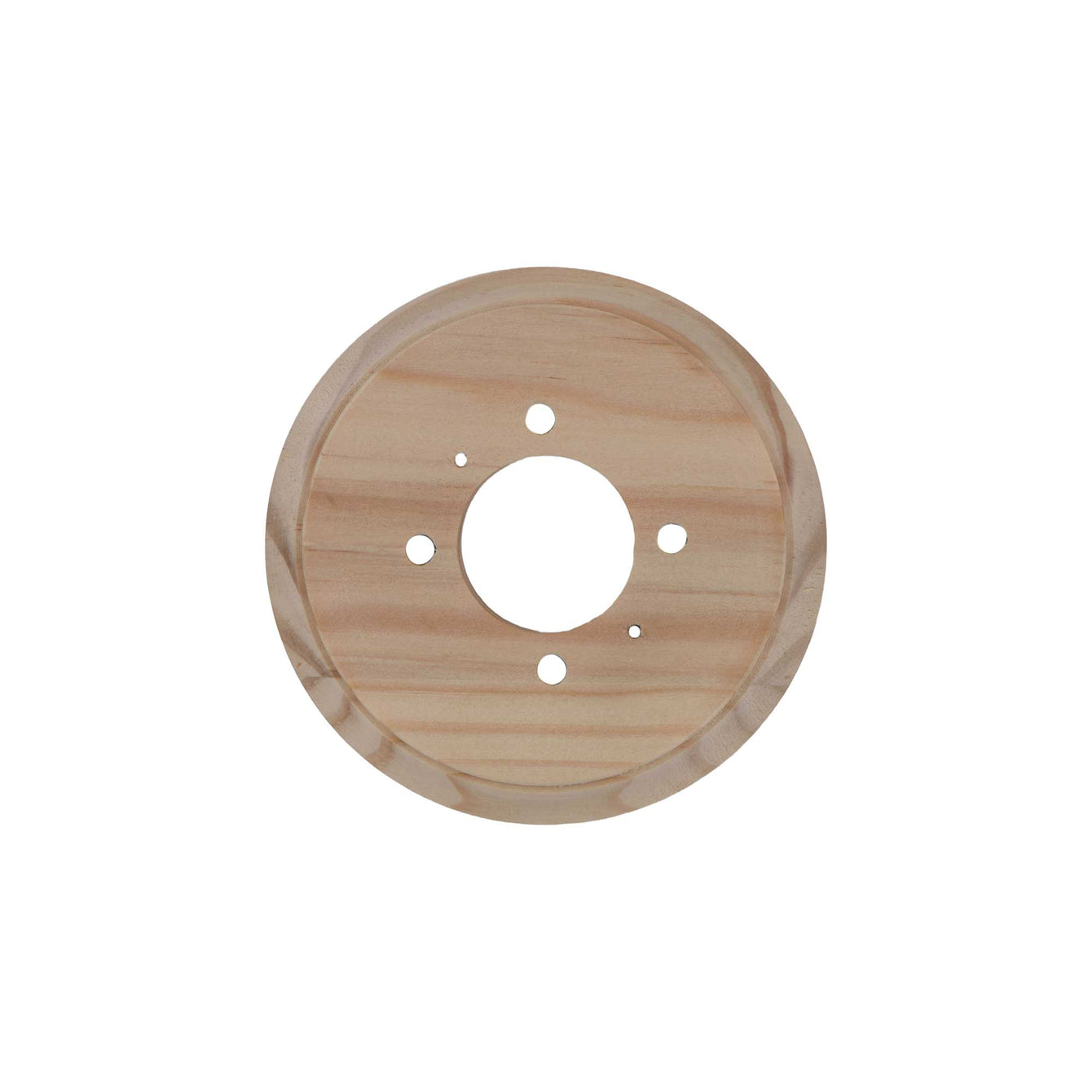 ElekTek Ceiling Wall Plinth Rose Pattress Natural Pine for Decorative Mounting of Lighting - Buy It Better 112 + 134 Stacked