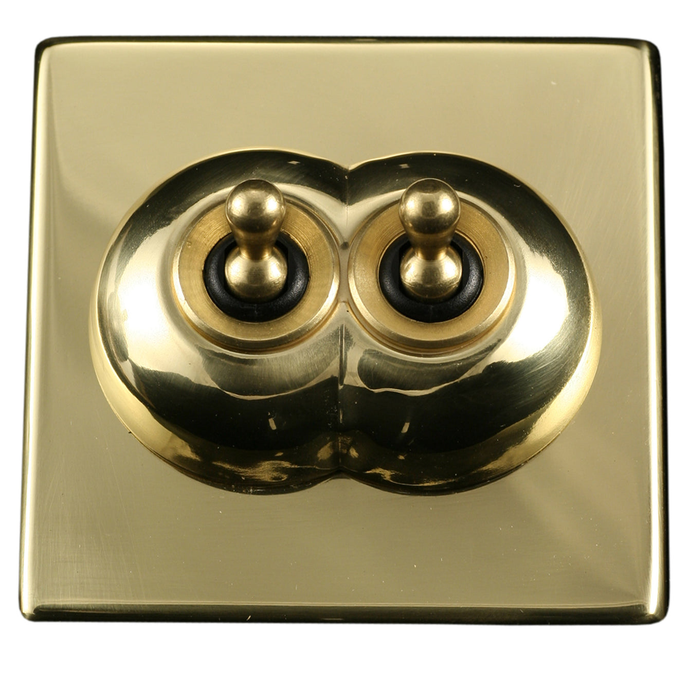 ElekTek Convert-a-Switch Victorian Brass Light Switch Toggle Cover Plate - Buy It Better Antique Brass