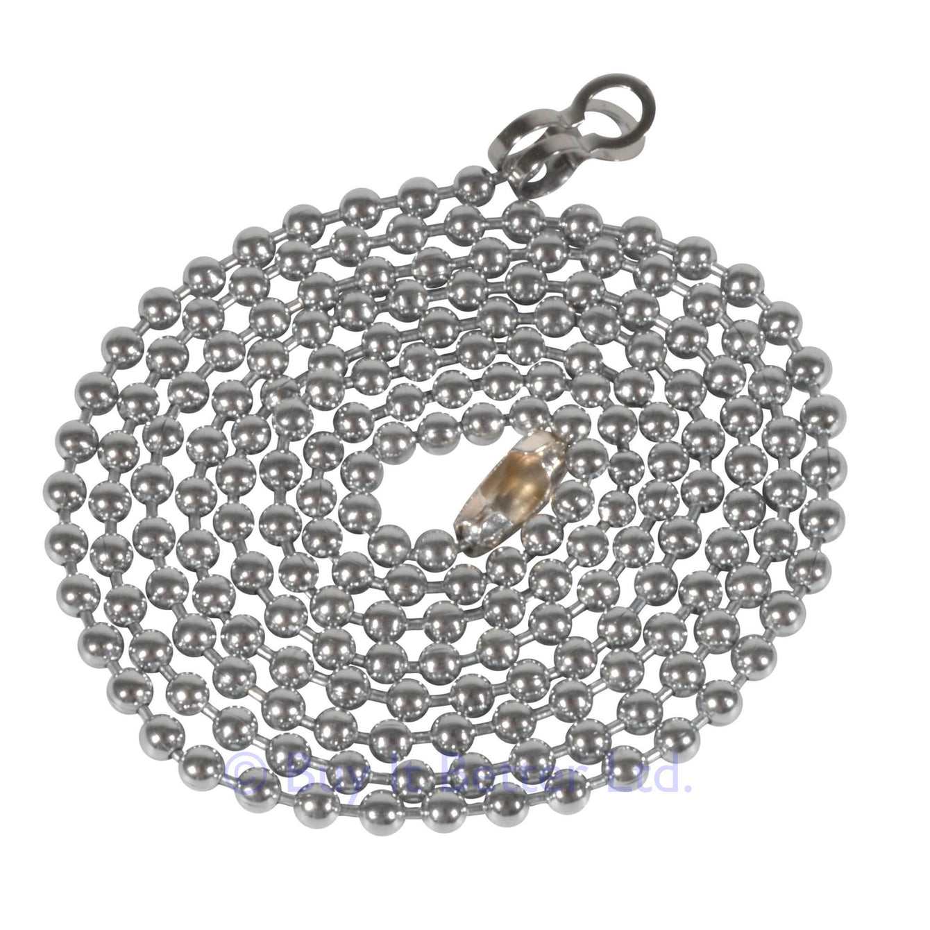 ElekTek Light Pull Chain Extension With Ball Chain Connector 800mm Long - Buy It Better Brass