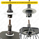 ElekTek Lamp Shade Reducer Ring x4 29mm hole for UK B22 Bayonet BC x 60mm diameter