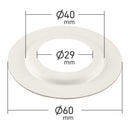 ElekTek Lamp Shade Reducer Ring x4 29mm hole for UK B22 Bayonet BC x 60mm diameter