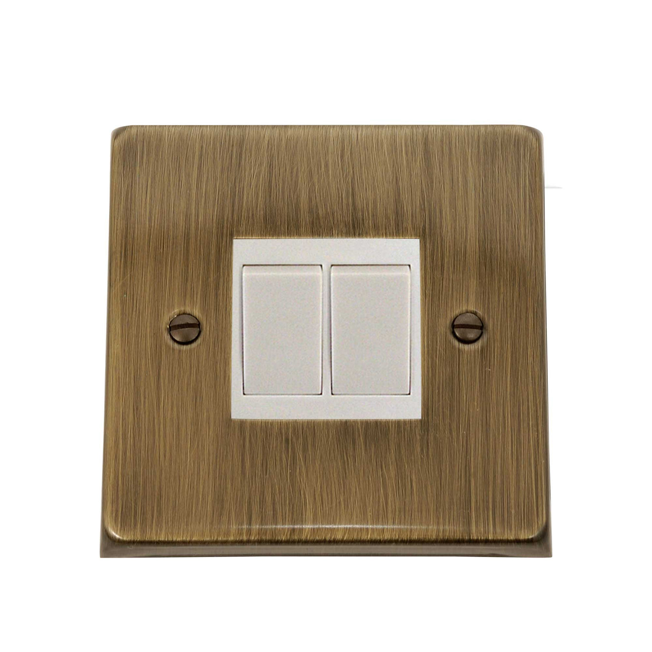 ElekTek Light Switch Conversion Cover Plate Double Victorian - Buy It Better Willow Green