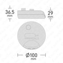 ElekTek LED Compatible Universal In Line Foot Dimmer Switch 240v AC 3 Core Suitable For LED CFL & Incandescent Bulbs Black