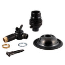 ElekTek Adjustable Lamp Holder Kit Half Inch Entry B22 BC Shade Ring Switched or Plain - Buy It Better