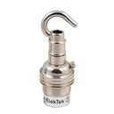 ElekTek Lamp Holder Bayonet Cap B22 Unswitched With Shade Ring and Hook Solid Brass - Buy It Better