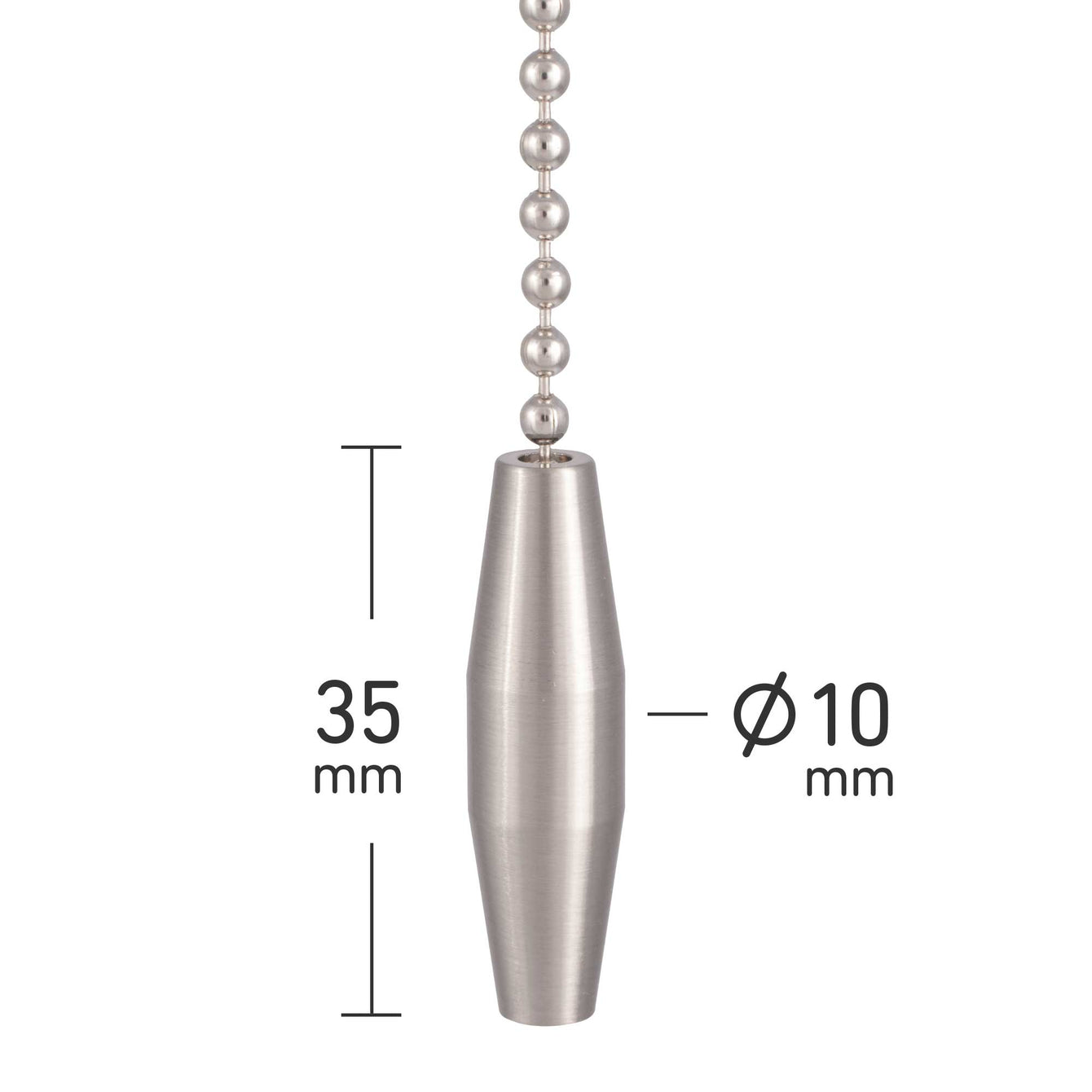 ElekTek Light Pull Chain Double Taper With 80cm Matching Chain - Buy It Better