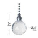 ElekTek Premium Light Pull Chain Kit with Pull Switch Extended Bundle Chrome - Buy It Better