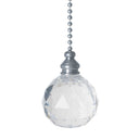 ElekTek Light Pull Chain Acrylic Crystal Ball With 80cm Matching Chain