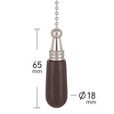 ElekTek Light Pull Chain Wooden Drop With 80cm Matching Chain - Buy It Better