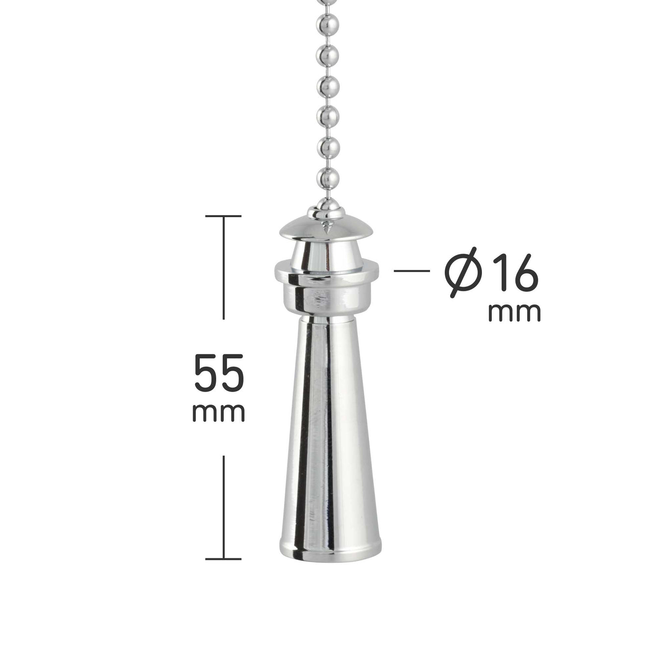 ElekTek Light Pull Chain Lighthouse With 80cm Matching Chain