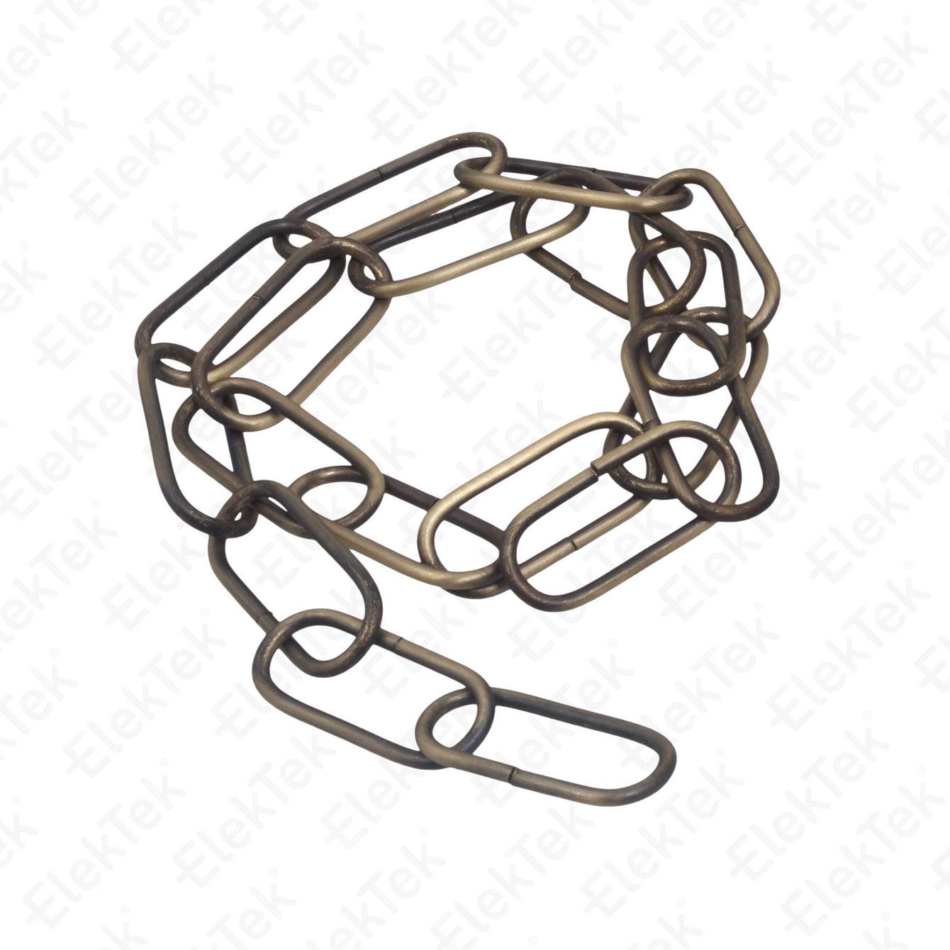 ElekTek Open Link Chain For Chandelier and Lighting Medium 38mm x 15mm Per Linear Metre Black
