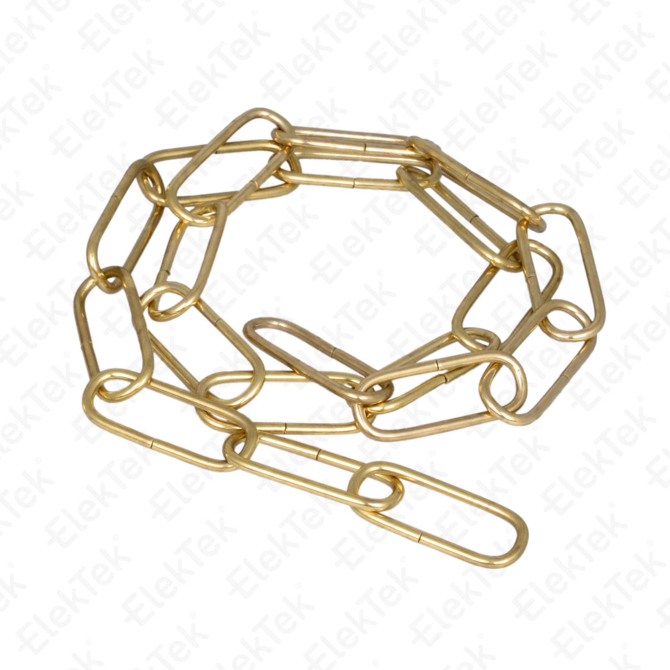 ElekTek Open Link Chain For Chandelier and Lighting Medium 38mm x 15mm Per Linear Metre Nickel