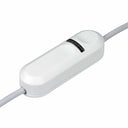 ElekTek LED Compatible Universal In Line Push Button Dimmer Switch 240v AC 2 Core Suitable For LED CFL & Incandescent Bulbs White