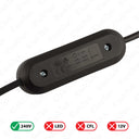 ElekTek In Line Rotary Dimmer Switch Rated 20-160w 240v AC 3 Core Suitable For Incandescent Lamps and Bulbs Colours