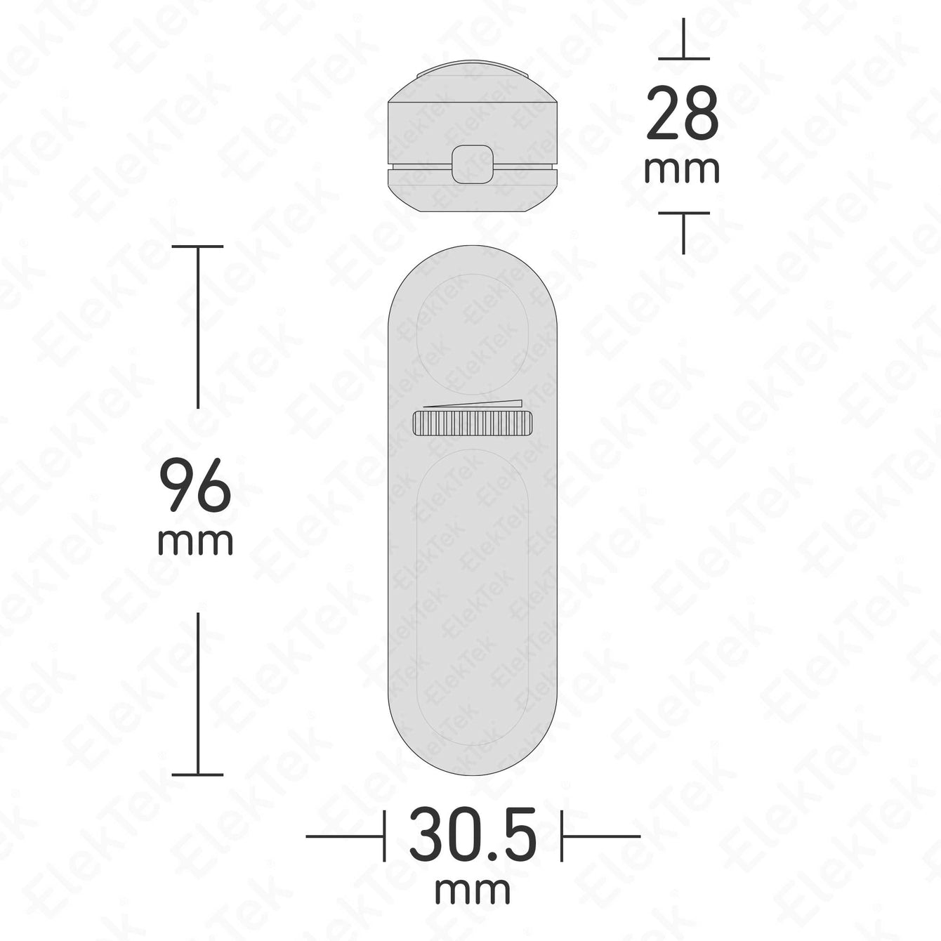 ElekTek In Line Rotary Dimmer Switch Rated 20-160w 240v AC 3 Core Suitable For Incandescent Lamps and Bulbs Colours