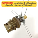 ElekTek 3 Arm Lamp Shade Spring Retainer Clip for Lighting Glass Lamp Shades 150mm PCD 3 Pack