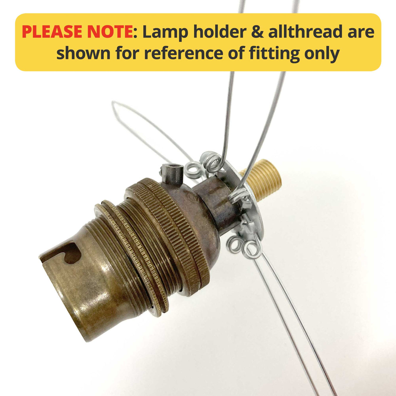 ElekTek 3 Arm Lamp Shade Spring Retainer Clip for Lighting Glass Lamp Shades 150mm PCD 3 Pack