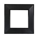 ElekTek Decorative Switch Surround Frame Cover Finger Plate Art Deco Black Brushed