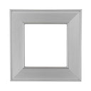 ElekTek Decorative Switch Surround Frame Cover Finger Plate Art Deco Silver Brushed