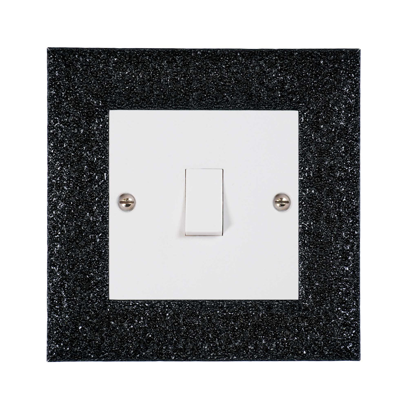 ElekTek Decorative Switch Surround Frame Cover Finger Plate Milano Sparkle