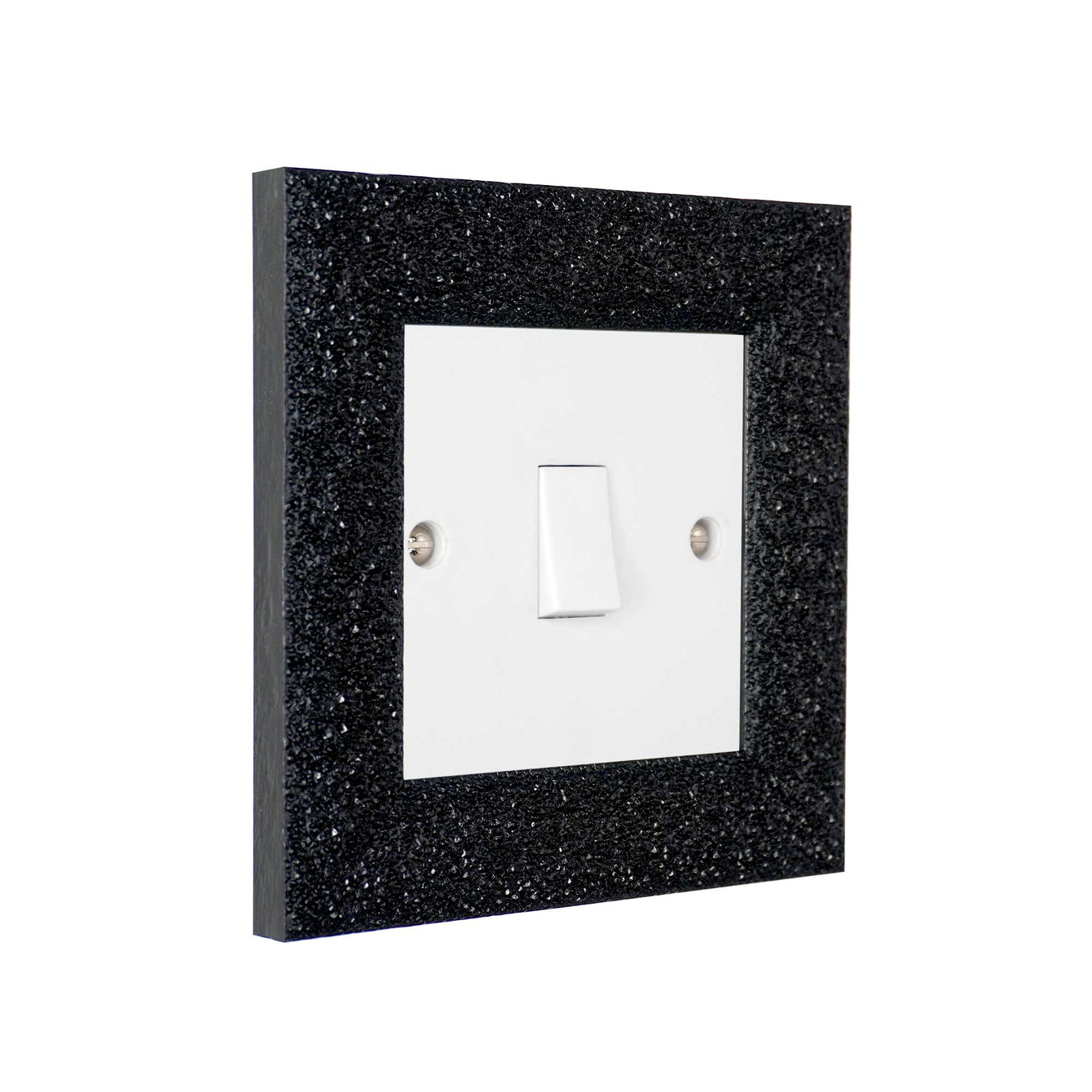 ElekTek Decorative Switch Surround Frame Cover Finger Plate Milano Sparkle