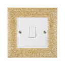 ElekTek Decorative Switch Surround Frame Cover Finger Plate Milano Sparkle
