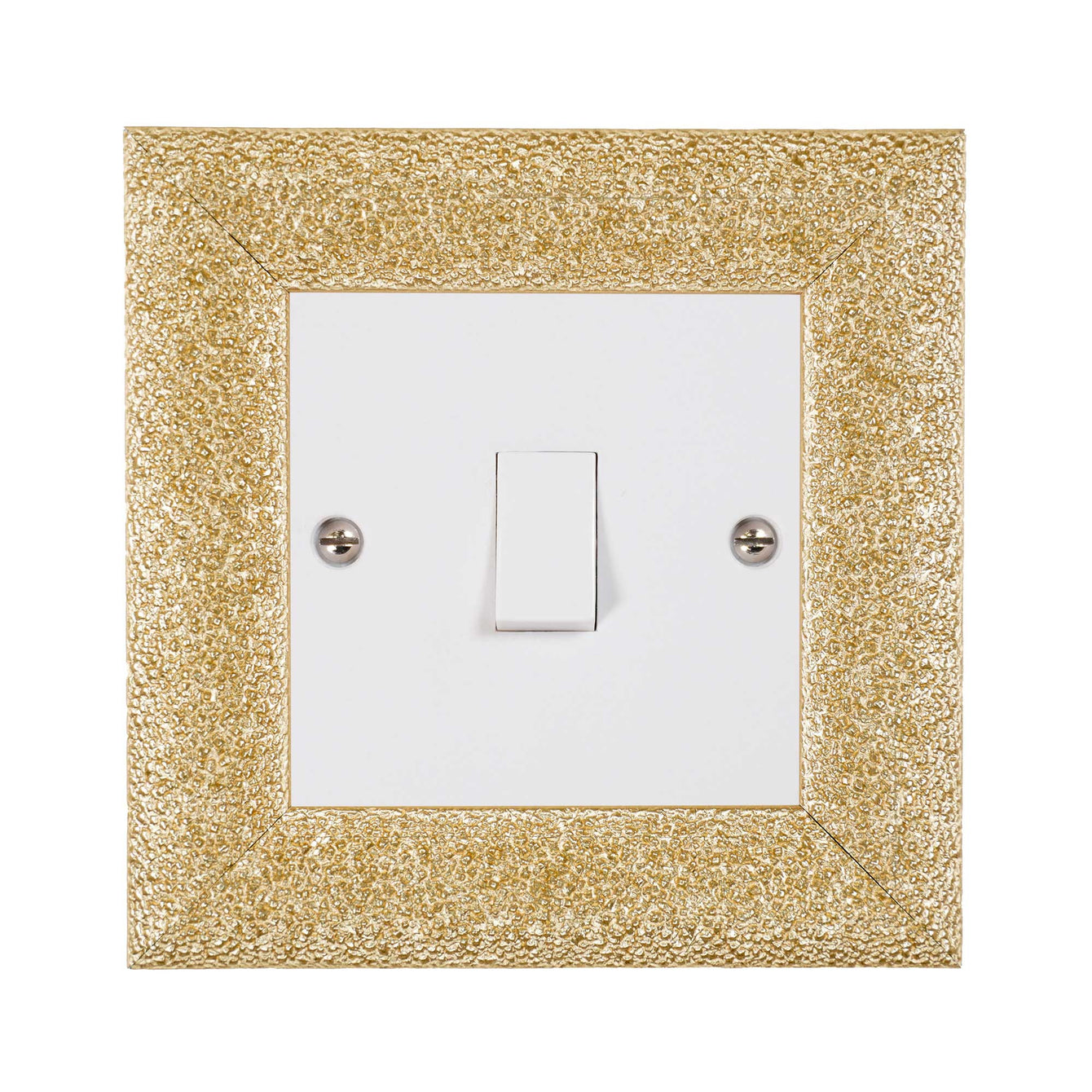 ElekTek Decorative Switch Surround Frame Cover Finger Plate Milano Sparkle