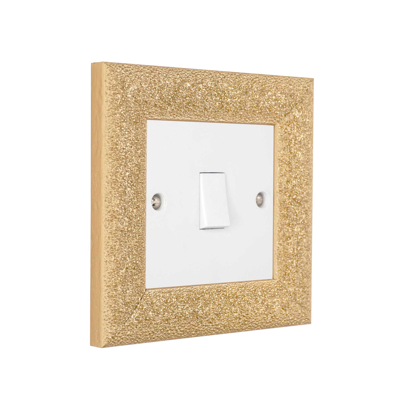 ElekTek Decorative Switch Surround Frame Cover Finger Plate Milano Sparkle
