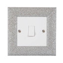 ElekTek Decorative Switch Surround Frame Cover Finger Plate Milano Sparkle