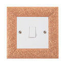 ElekTek Decorative Switch Surround Frame Cover Finger Plate Milano Sparkle