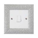 ElekTek Decorative Switch Surround Frame Cover Finger Plate Milano Sparkle