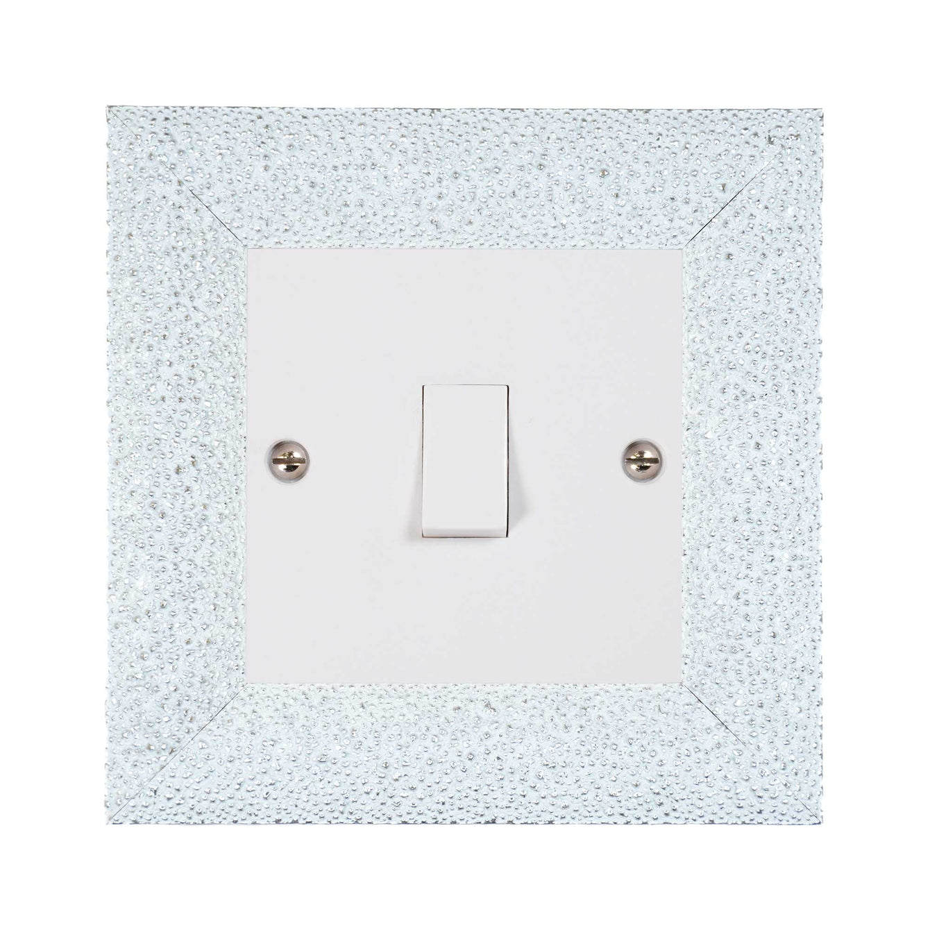 ElekTek Decorative Switch Surround Frame Cover Finger Plate Milano Sparkle
