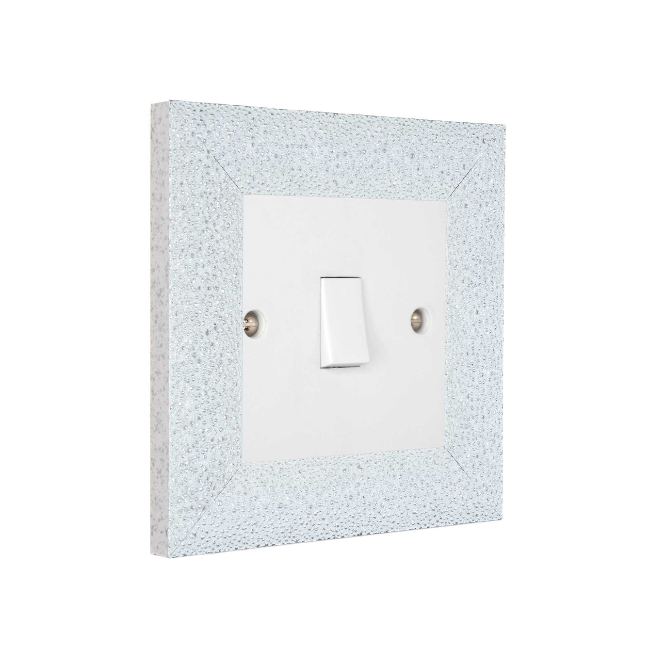 ElekTek Decorative Switch Surround Frame Cover Finger Plate Milano Sparkle