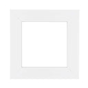 ElekTek Decorative Switch Surround Frame Cover Finger Plate Modena Colours White Matt