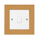 ElekTek Decorative Switch Surround Frame Cover Finger Plate Modena Light Wood Effects
