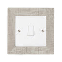 ElekTek Decorative Switch Surround Frame Cover Finger Plate Modena Light Wood Effects