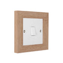 ElekTek Decorative Switch Surround Frame Cover Finger Plate Modena Light Wood Effects